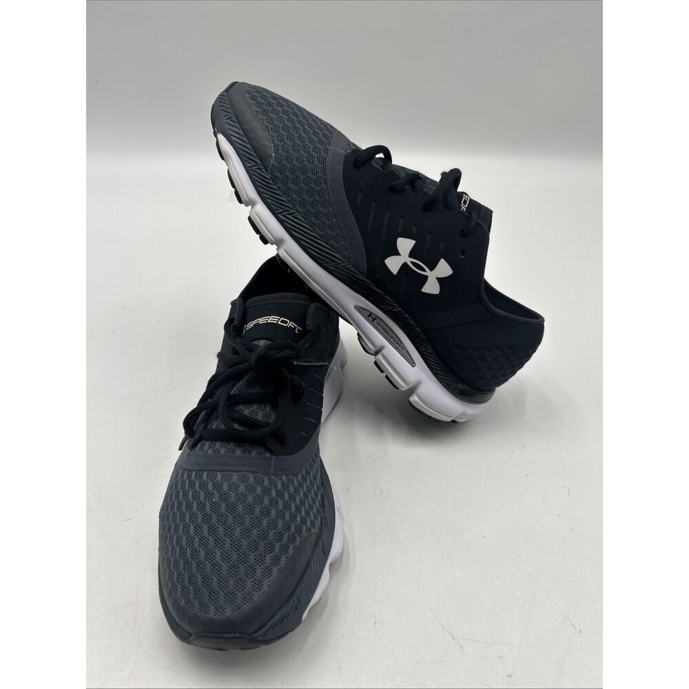 Under Armour 1301790-002 Speedform Intake Running Shoes Black Grey Women's 10